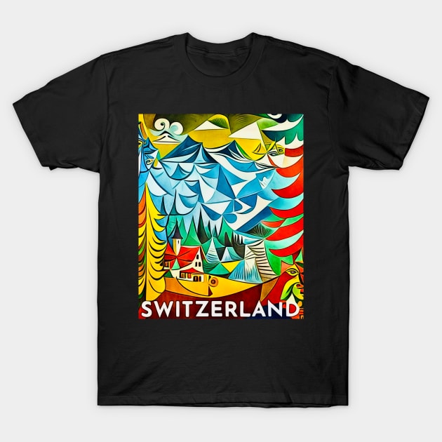 Switzerland, Globetrotter T-Shirt by Zamart20